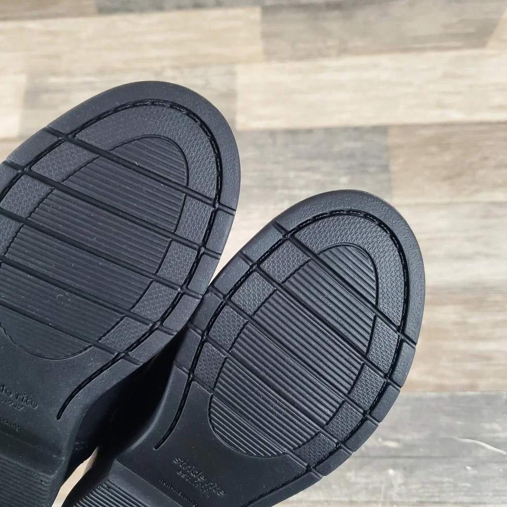 Stride Rite Carolyn Kids Bootie Sz 11.5 M Black Leather Side Zip Ankle Boots